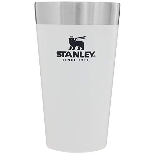 STANLEY(スタンレー) 新ロゴ スタッキング真空パイント 0.47L ホワイト 保温 保冷 ビール タンブラー アウトドア スポーツ観戦 保証