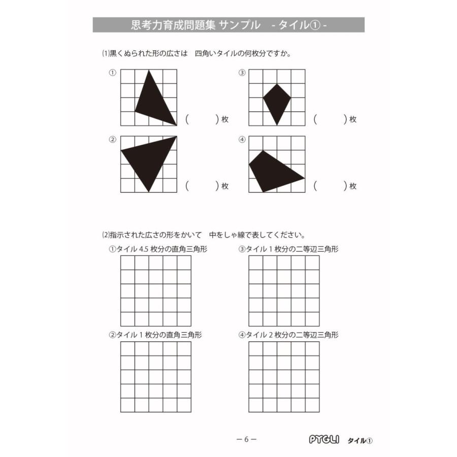 6歳児~ 思考力 パズル 思考力育成問題集 セットB