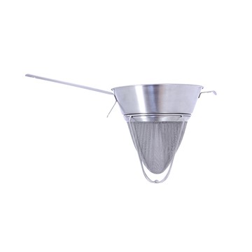 不鏽鋼強化加深三角漏斗22cm-細孔Ø0.4mm