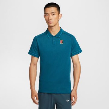 NIKE 短袖上衣 男 POLO衫 AS M NKCT HERITAGE POLO 孔雀藍 FQ2102-415