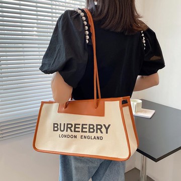 帆布包 包女包小眾設計新款單肩腋下包時尚網紅大容量托特大包