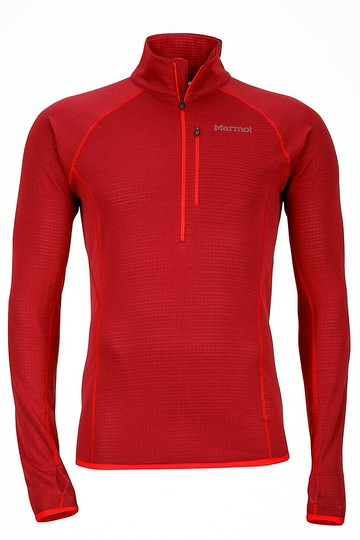 ├登山樂┤美國Marmot Neothermo 1/2 Zip 男款彈性保暖透氣中層衣/排汗衣 紅#84610-0066