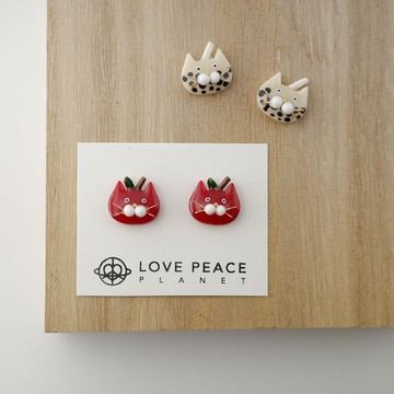 貓貓好朋友耳環 一般款 | 蘋果