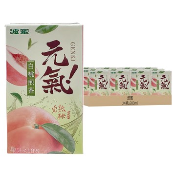 波蜜 元氣白桃煎茶  24瓶  300ml