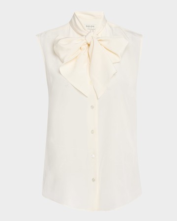 Basso Lavellire Silk Crepe De Chine Blouse