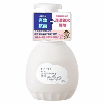 日本 LION 獅王 趣淨敏弱肌專用洗手慕斯(450ml)【小三美日】 DS017800 飯前 浴室
