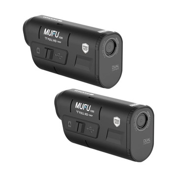 MUFU機車行車記錄器V20S二頭機【贈】64GB記憶卡&隨身開機配件__雙入組