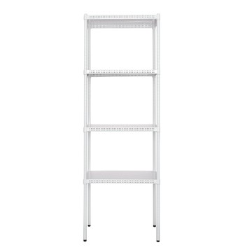 【dayneeds】極致美學60x45x180公分 四層烤漆白沖孔層架