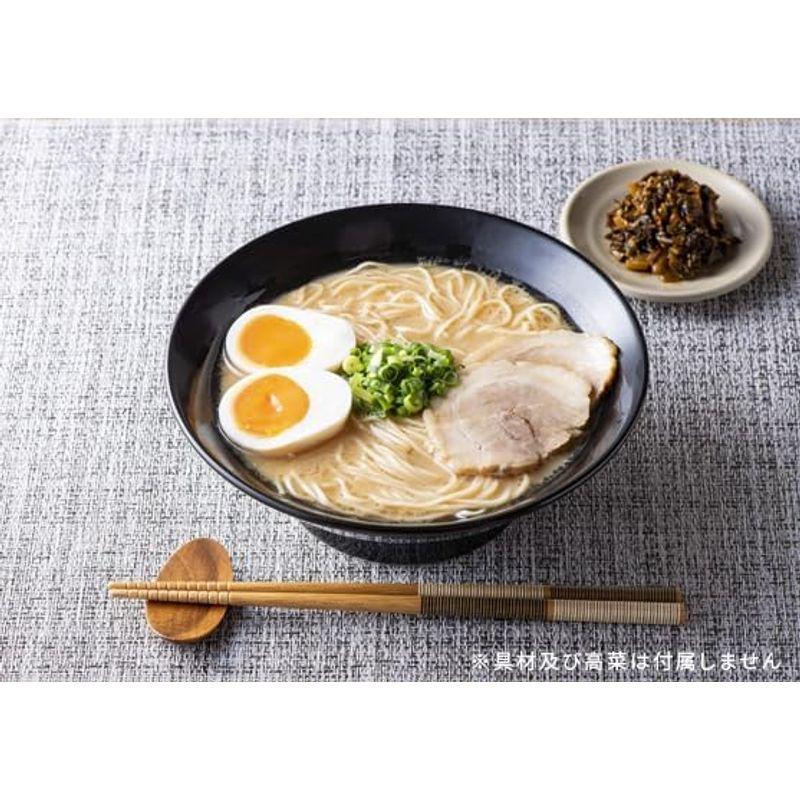 豚骨ラーメン2箱（1食入り）＋辛子高菜 オリジナルトートセット_BLACK