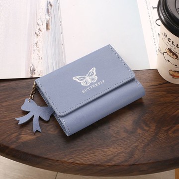 免運🔮薄款新款女士小卡夾女短款學生精緻休閒三折疊氣質搭扣女式零錢包多卡位錢包短夾 中夾 皮夾 手拿包 零錢袋 錢夾 CR