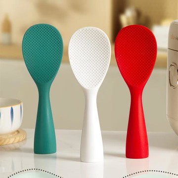 硅膠飯勺耐高溫家用可立式打飯勺子不粘米飯電飯煲廚房專用盛飯鏟