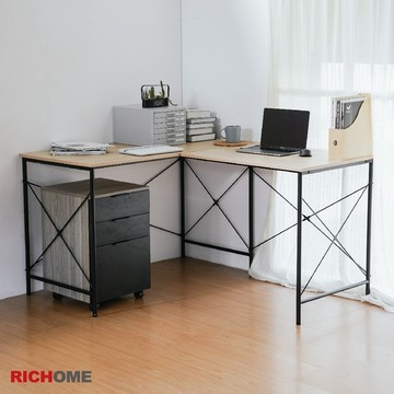RICHOME 奧斯陸L型工作桌 (E1板) 工作桌 電腦桌 辦公桌 TA476