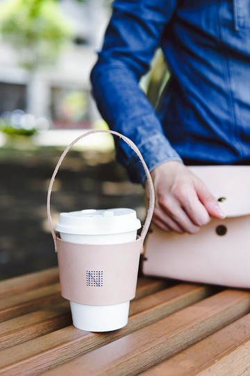 【Jeantopia】知音選品 植鞣革 真皮環保飲料提袋 | 8760104