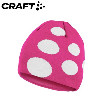 【CRAFT 瑞典 大LOGO帽《桃紅》】197614/保暖帽/針織帽/毛線帽/休閒帽/羊毛帽