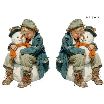 【11月新品2】08-108-0192 人物貼紙 聖誕復古風