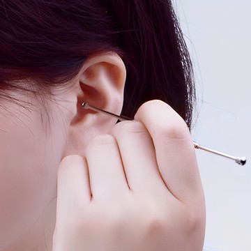 日本綠鐘匠之技不銹鋼360度旋轉耳拔(銀色)G-2158