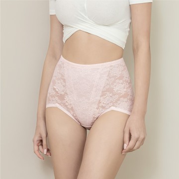 【滿800享88折】 台灣製平腹提臀透氣三角高衩塑褲 甜粉 1965-31