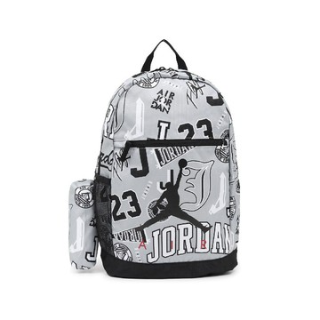 NIKE 後背包 Jordan Air School Backpack 17L 灰 附筆袋 書包 雙肩背 JD2533026AD-001