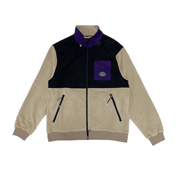 日本限定 POLER CEDAR FLEECE 刷毛立領長袖外套 / 卡其色