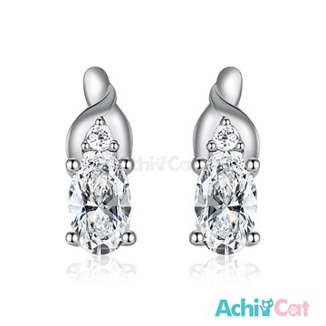 AchiCat 925純銀耳環 純銀飾 典雅佳人 純銀耳針 GS6090
