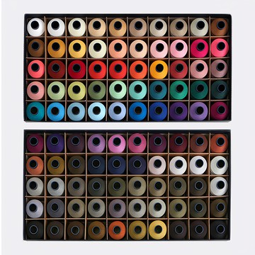 Cottonvill 高級縫紉機線 100色組 45'S/2 1700公尺 100%聚酯纖維  綜合色  1組