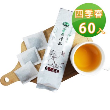 【龍源茶品】茶農職人經典台灣-四季春茶包(2gx30入)x2袋-生青茶/無焙火/無發酵