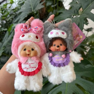 🍀臺灣出貨🍀【SanLIOU 貓和老師 蒙奇奇 】庫洛米 美樂蒂 Tom Jerry 毛絨公仔 掛件 配飾 娃娃玩偶