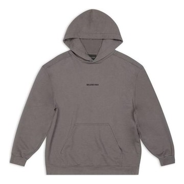 Balenciaga Back Hoodie Medium Fit 'Grey'