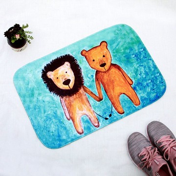 地墊-手牽手獅子