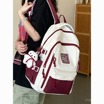 🔥臺灣出貨🔥女生高中生書包減負大容量護脊耐用雙肩包百搭小爆款初中高中背包 DKK5