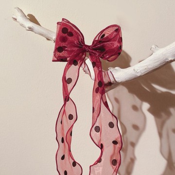 歐陽娜娜同款發帶蝴蝶結扎頭絲帶長飄帶超仙法式頭繩女綁仙女森系