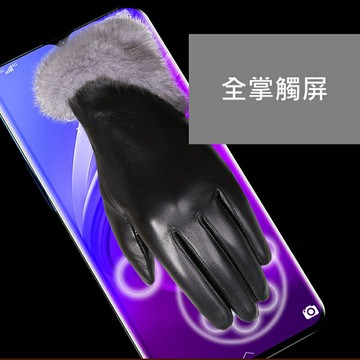 【巴黎精品】現貨+預購 真皮手套女手套-羊皮水貂毛加絨觸控女配件a1dx29