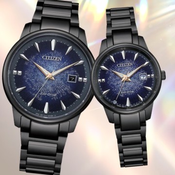 CITIZEN 星辰 PAIR系列 Hebe田馥甄 光動能對錶 情侶 BM7595-89M/EW2595-81M