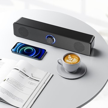 長條電腦音響臺式家用桌面音箱筆記本有線藍牙小音箱超重低音炮【宜家良品百貨】