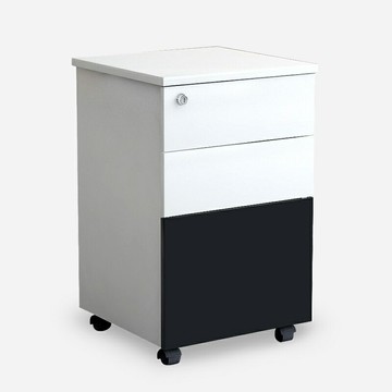 優樂悅~比典移動柜辦公家具落地文件柜儲物矮柜辦公室辦公桌下收納柜三抽【可開發票】 免運 辦公桌