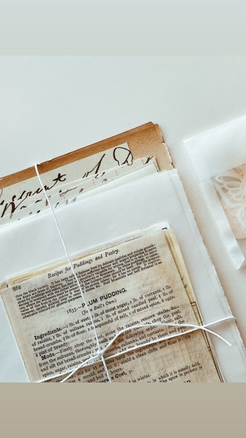 白色系紙品素材包 質感手帳裝飾組