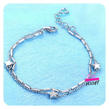 甜美五角星情侶手鏈 飾品《H4428》