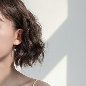 925純銀鏤空樹葉耳環女裝飾時尚氣質ins百搭耳飾網紅同款抖音耳鉤