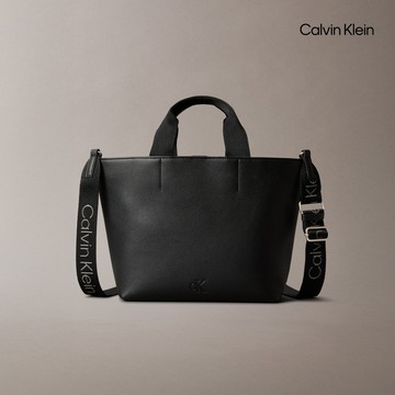 【Calvin Klein】 CK 超輕量迷你托特包_黑色