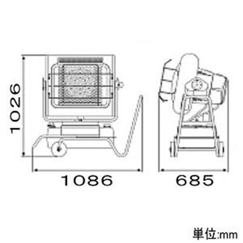 オリオン機械 赤外線暖房機 ジェットヒーターBRITE エコサイレンス 単相100V 回転霧化式 5段燃焼切替 首振り機能付 HRR480B-S  LINEショッピング