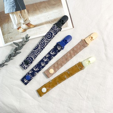 和風系列 | 奶嘴夾 奶嘴鏈 深藍海浪 和風小草 麻之葉 和風蜻蜓