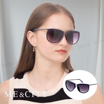 【SUNS】ME&CITY 復古時空雙梁太陽眼鏡 抗UV(ME 120025 F053)