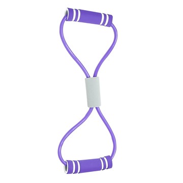 小麥購物 8字拉力繩 Y773 33g  4個  34 x 9.5cm  紫色