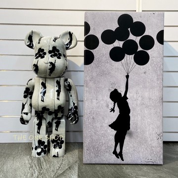 BE@RBRICK Flying Balloons Girl 氣球女孩庫柏力克熊1000%推薦| 台灣