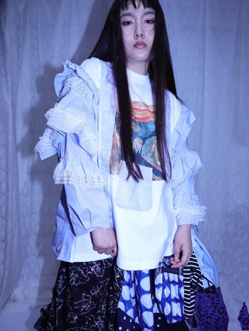 蕾絲印花改造TEE shirt9031MEIKEIIN原創設計手作