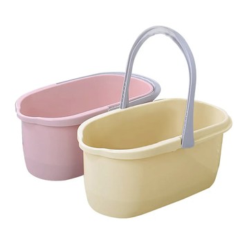 帶輪可手提拖把桶 18公升 長45公分  隨機色  1組