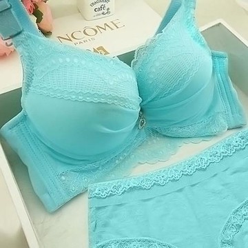 無鋼圈內衣加厚聚攏薄款調整型蕾絲性感舒適收副乳女士小胸文胸