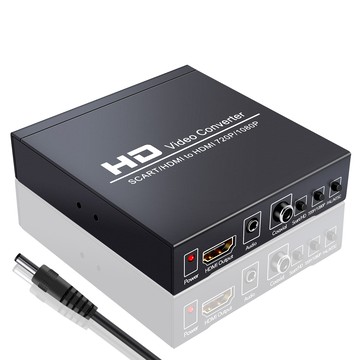 【易控王】SCART+HDMI 轉 HDMI / SCART端子進HDMI出 / 歐規端子(50-530)