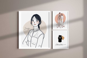 【Chüchü's】客製 - 人像畫/似顏繪-電子檔