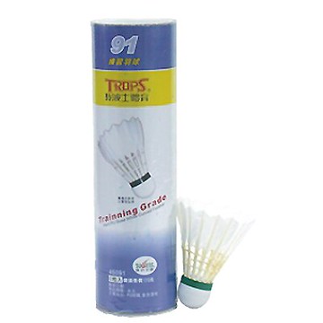 【文具通】TROPS練習藍標羽毛球45091 6入 M5010016【APP滿額下單10%點數(單一帳號最高5000點)】1/31止